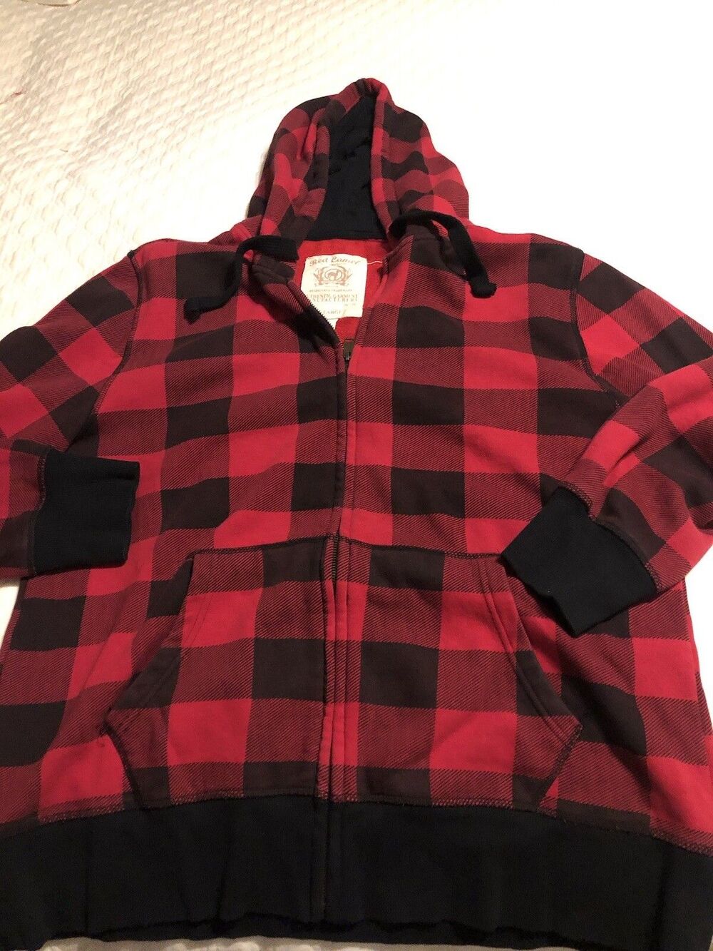 Red Camel Hoodie Mens XLarge -Red & Black